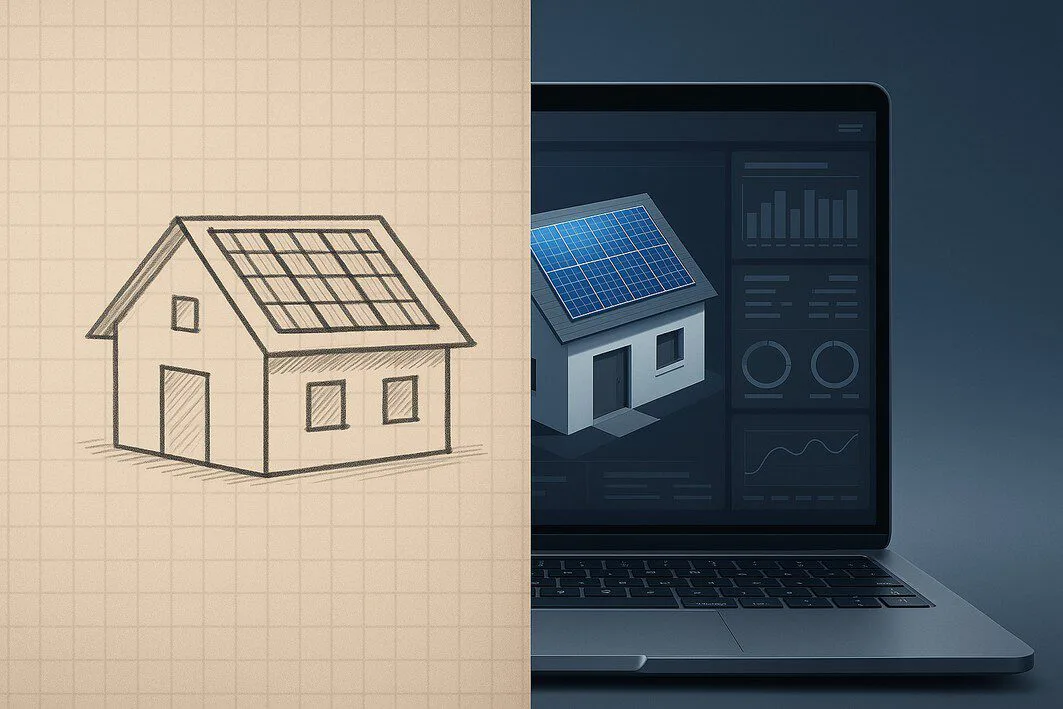 To visually contrast the simplicity of 'rules of thumb' with the accuracy of detailed, data-driven solar analysis.