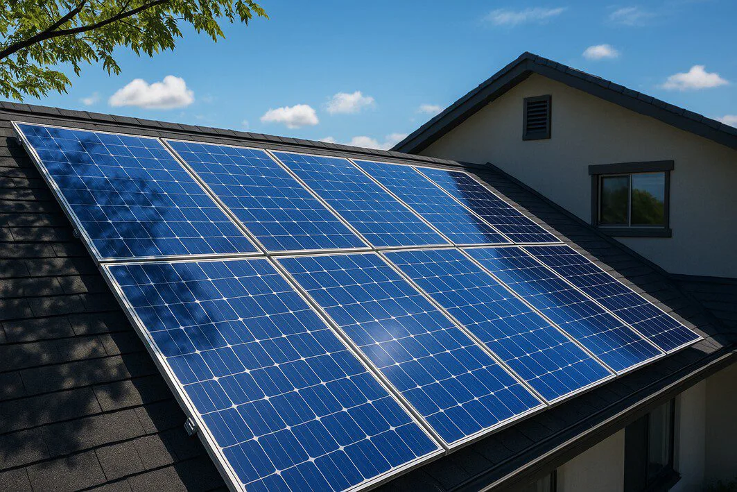 To illustrate the primary advantage of microinverters, showing how each panel operates independently to maximize energy production even with partial shading.