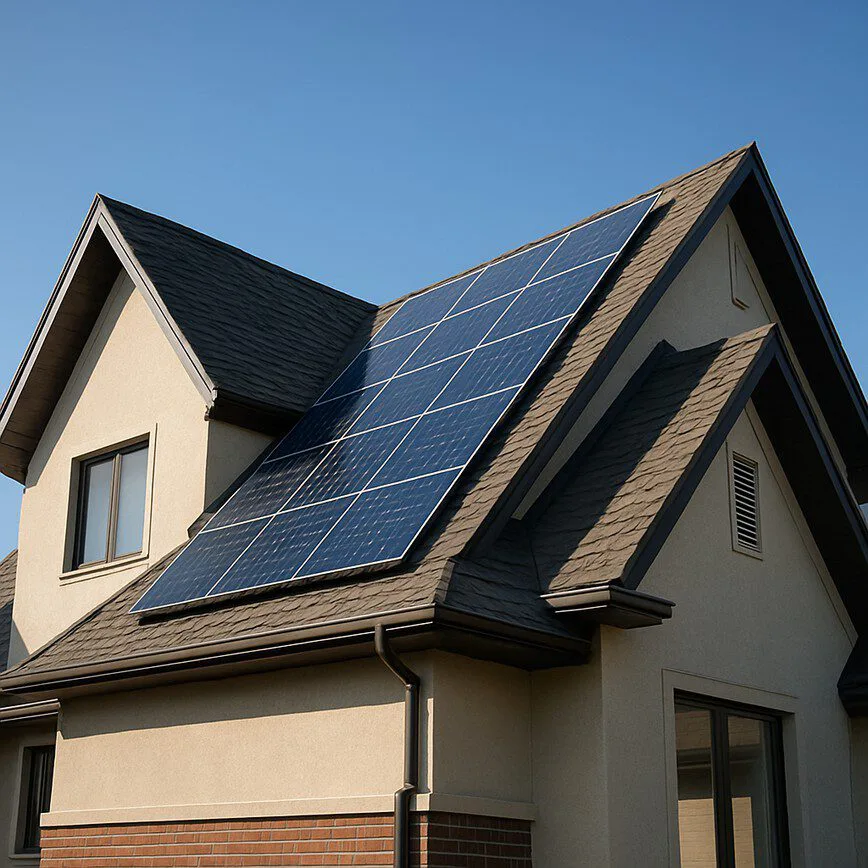 To illustrate one of the key factors affecting maintenance costs: roof accessibility and complexity.