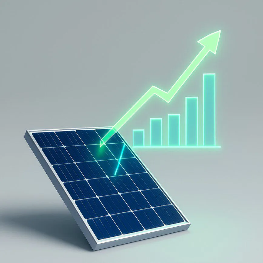 To visually represent the financial benefits of solar panels, such as eliminating electricity bills and increasing home value.