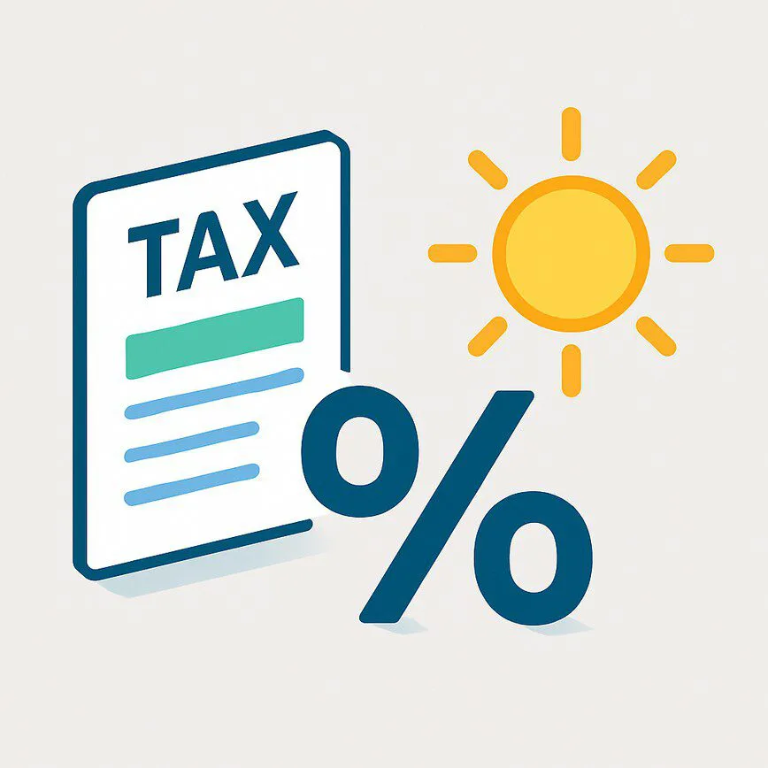 To visually represent the concept of financial incentives, specifically the Federal Solar Tax Credit, which significantly reduces the net cost of a solar installation.
